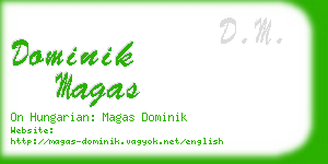 dominik magas business card